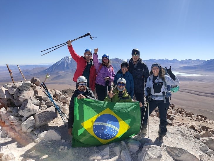 deserto do atacama cume do vulcão cerro toco