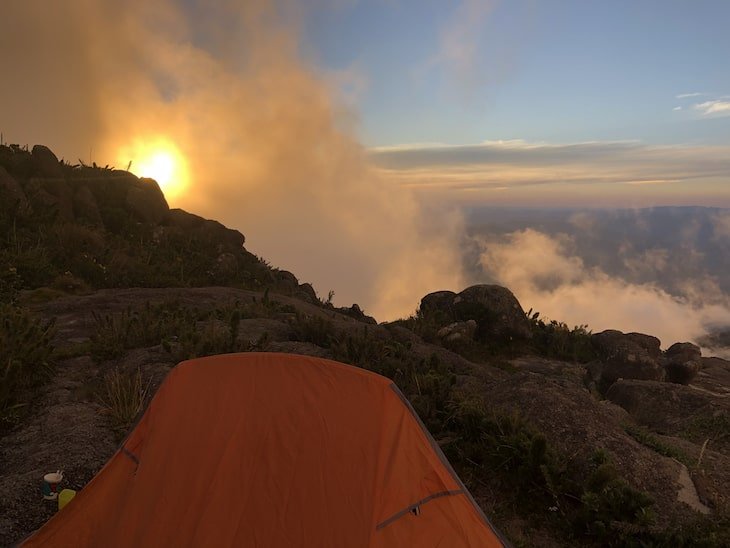 Serra da Mantiqueira acampando pernoite no pico dos marins